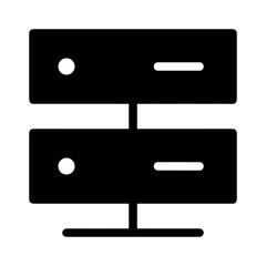 Cloud storage icon symbol vector image. Illustration of the database server hosting cloud system digital design image