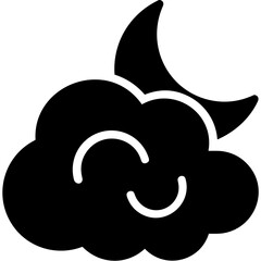 Cloud storage icon symbol vector image. Illustration of the database server hosting cloud system digital design image