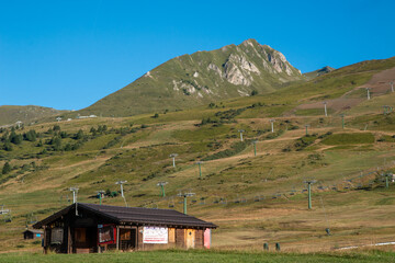 Passo del Tonale in Trentino, a tourist town for winter sports