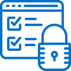 illustration of a icon secure data