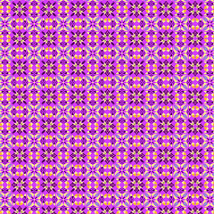 Bold bright geometric botanical mosaic pattern Abstract fabric and paper floral pattern