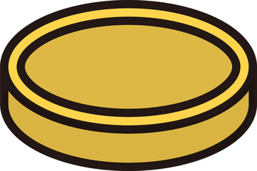 vector gold coin