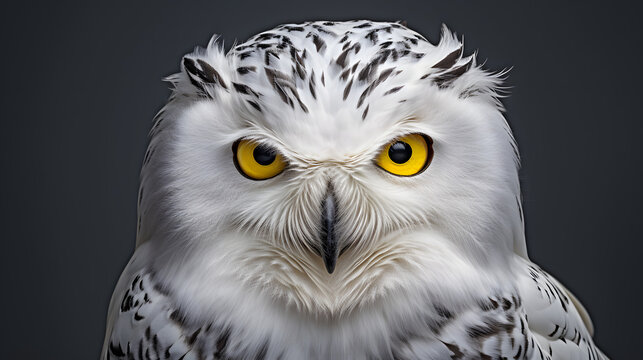 Photo of a snowy owl