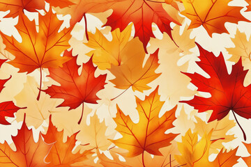 Naklejka na ściany i meble Autumn Leaf Background