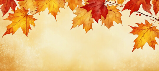 Naklejka na ściany i meble Autumn Leaf Background