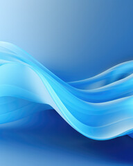 Obraz premium Minimalist Azure Motion: Calm and Refreshing Abstract Aqua Waves