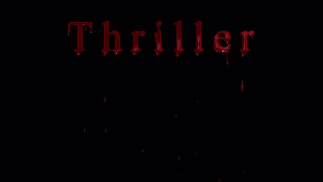 Get Noticed with Thriller Blood Drip Animation in Your Project