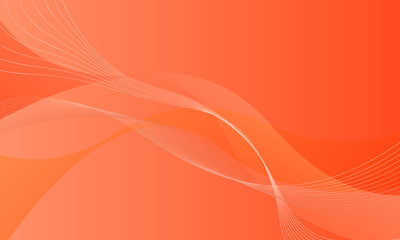 orange waves curves lines smooth gradient abstract background