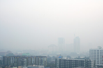 The landscape of PM2.5 air pollution in Bangkok, Thailand.