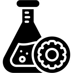 Vector Icon Catalyst, Chemical Reaction, Flask, Laboratory, Setting, Science