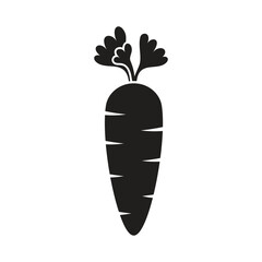 Carrot icon vector illustration. Vegetable on isolated background. Agriculture plant sign concept.