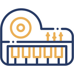 Vector Icon Piano, Synthesizer, Music, Instrument, Game, Hobbies