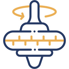 Vector Icon Spinning Top, Game, Fun, Spinner, Toy, Kids Game