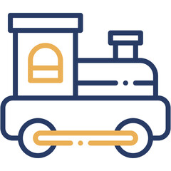 Vector Icon Train Toy, Childhood, Toy, Train, Transport, Kids Game © iconiyo