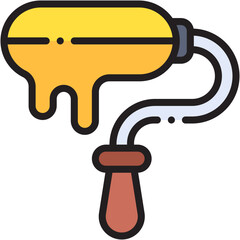Vector Icon Paint Roller, Roller, Painter, Home Repair, Improvement