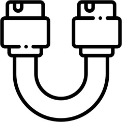 Vector Icon SATA, Cable, Wire, Computer Cable, Multimedia, Device