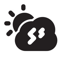 Cloud storage icon symbol vector image. Illustration of the database server hosting cloud system digital design image