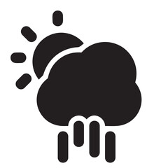 Cloud storage icon symbol vector image. Illustration of the database server hosting cloud system digital design image