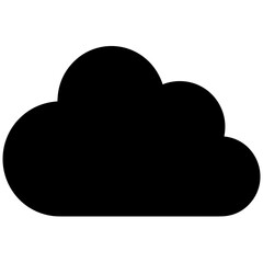Cloud storage icon symbol vector image. Illustration of the database server hosting cloud system digital design image