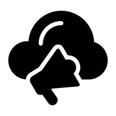 Cloud storage icon symbol vector image. Illustration of the database server hosting cloud system digital design image