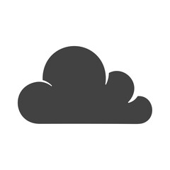 Cloud storage icon symbol vector image. Illustration of the database server hosting cloud system digital design image
