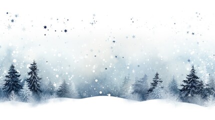 Snow falls, AI generated Image
