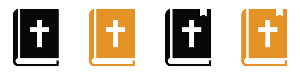 Bible book icon, vector illustration