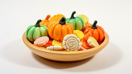 Halloween pumpkins and candy