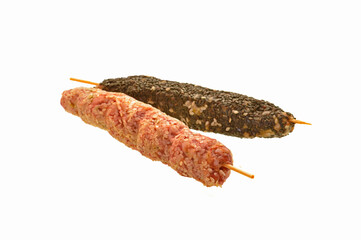 lula kebab isolated on white background