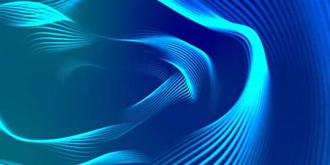 Abstract background with lighting blue lines