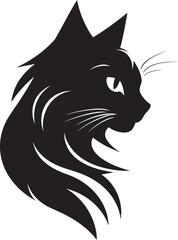 Minimalistic Prowling Panther Bold Cat Branding