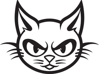 Graceful Cat Silhouette Striking Cat Logo