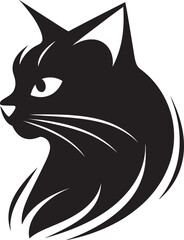Cat Paws in Black Graceful Panther Insignia