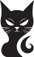 Artistic Feline Signature Abstract Cat Design