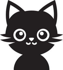 Shadowed Cat Face Panthers Grace Logo