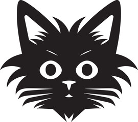 Cat Tail Insignia Modern Cat Vector