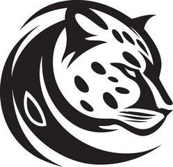 Graceful Elegance Cheetah Silhouette Stealthy Symbol Feline Charm