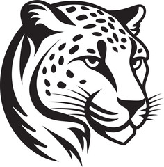 Artistic Minimalism of the Cheetah Monochrome Tail and Whiskers