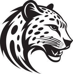 Sleek and Geometric Cheetah Design Abstract Sprinters Grace in Shadows