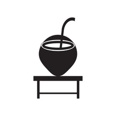 coconut icon logo vector design