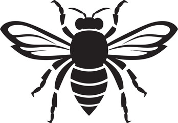 Fototapeta premium Shadowy Stripes Abstract Hornet Design Nocturnal Hunter Mysterious Hornet Identity