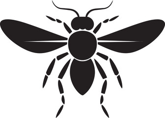 Silhouette of a Stinging Aviator Buzzing with Style Modern Hornet Icon