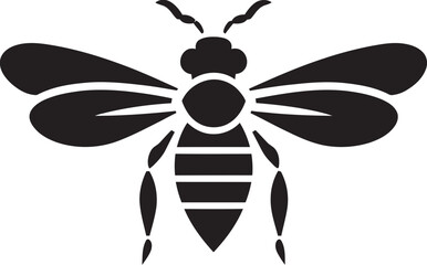 Eyes of the Winged Warrior Emblematic Art Black Hornet Silhouette Elegance Defined