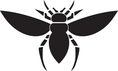 Abstract Buzz Symbol of Shadows Eyes of the Winged Warrior Emblematic Art