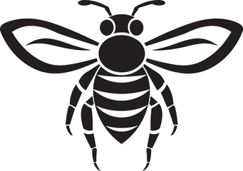 Hornets Stingers in Vector Form Abstract Stinging Artistry in Black