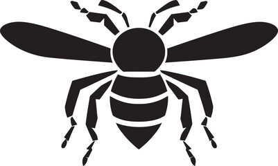 Hornets Stinger and Wing Prints Minimal Hornet Elegance in Vector Art