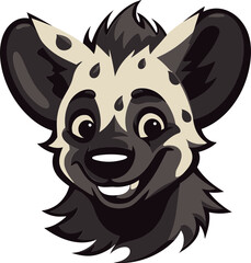 Artistic Minimalism of the Hyena Monochrome Furry Tail and Fur