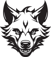 Contemporary Hyena Mark in Shadows Majestic Predator Sleek Branding