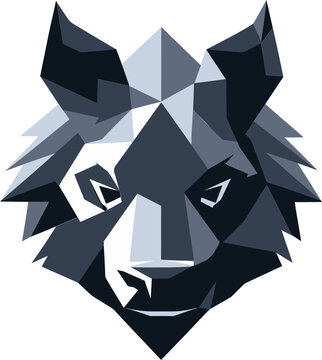 Buzzing with Style Modern Hyena Icon Elegant Carnivore in Darkness Logo Design