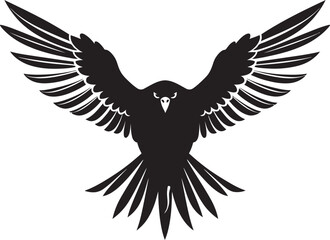 Elegant Kestrel Profile Graphic Design Nocturnal Prowler Kestrel Logo